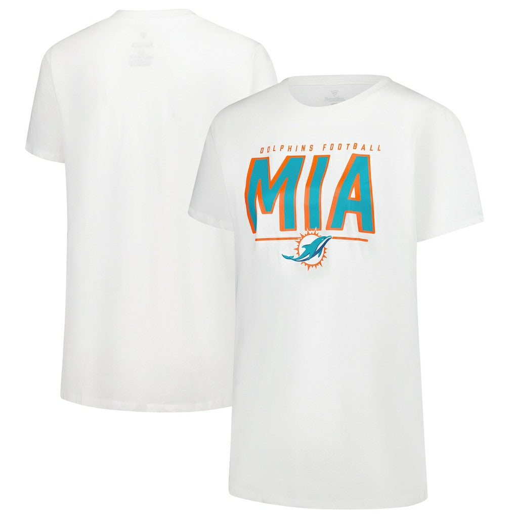 Miami Dolphins Women's Cheerleader T-Shirt - White T-shirts