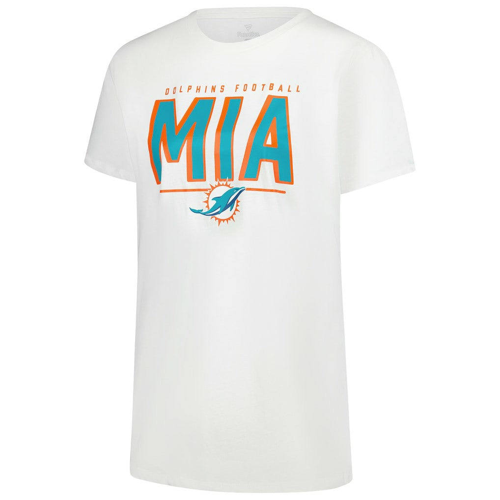 Miami Dolphins Women's Cheerleader T-Shirt - White T-shirts