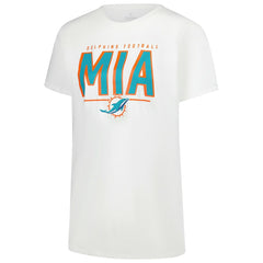 Miami Dolphins Women's Cheerleader T-Shirt - White T-shirts