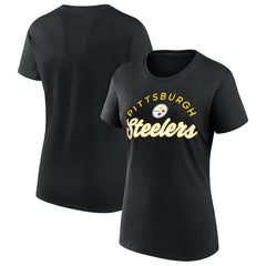 Pittsburgh Steelers Women's Primary Component T-Shirt - Black T-shirts