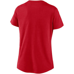 Washington Nationals Nike Women's Local Team Tri-Blend V-Neck T-Shirt - Red T-shirts