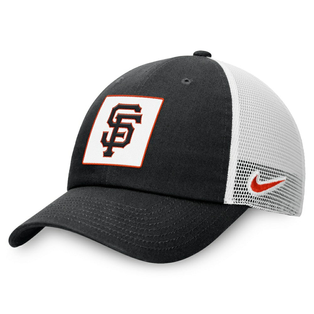 San Francisco Giants Nike Rise Adjustable Trucker Hat - Black Hats