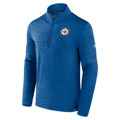 Winnipeg Jets Fanatics Authentic Pro Lightweight Quarter-Zip Pullover - Heather Blue | US 202684844