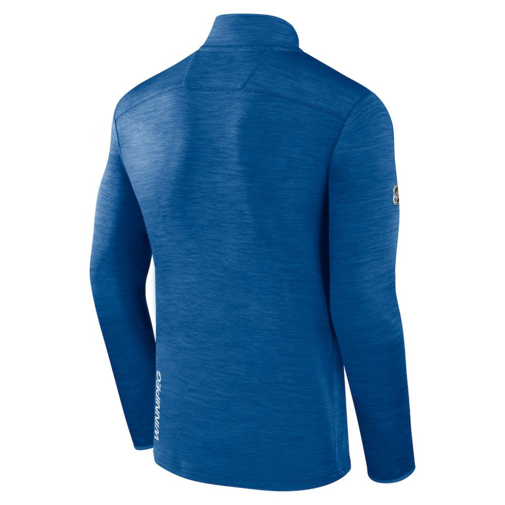 Winnipeg Jets Fanatics Authentic Pro Lightweight Quarter-Zip Pullover - Heather Blue | US 202684844