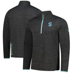 Seattle Kraken Fanatics Authentic Pro Lightweight Quarter-Zip Pullover - Heather Charcoal | US 202684845