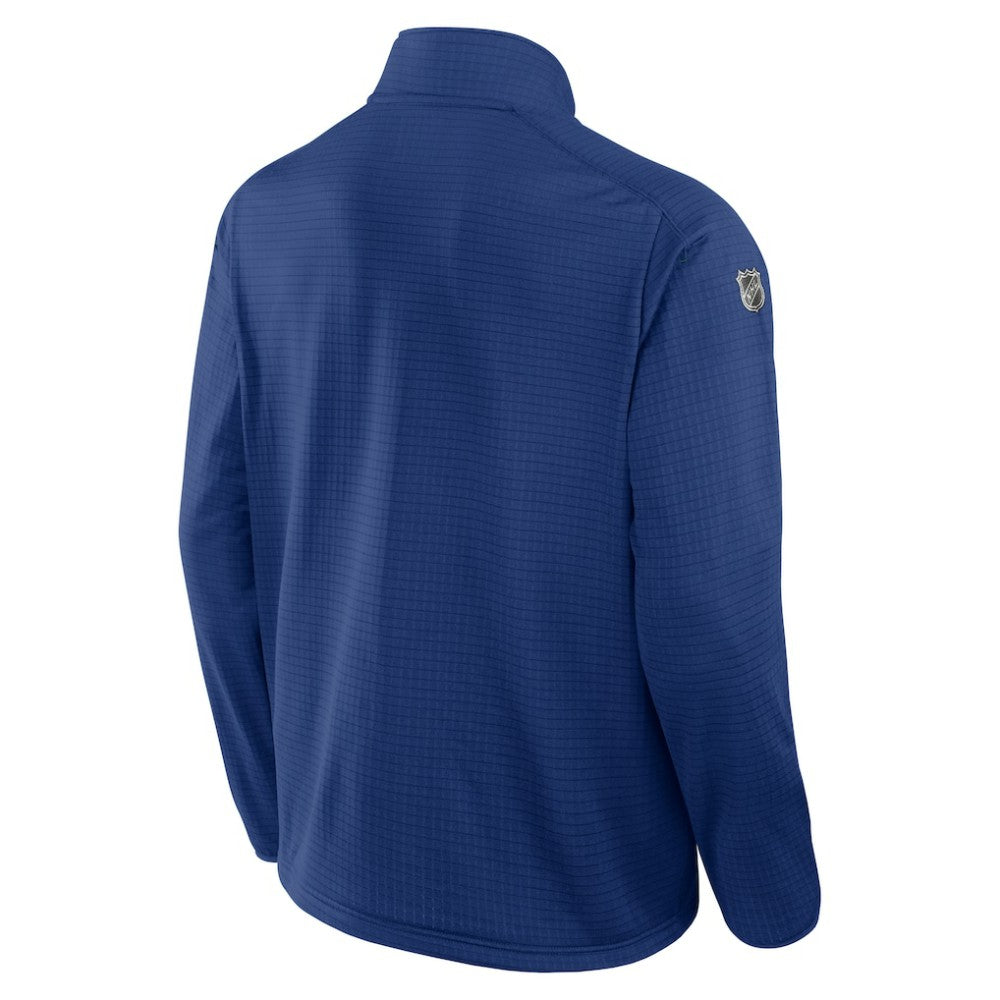 Vancouver Canucks Fanatics Authentic Pro Rink Quarter-Zip Top - Blue | US 202684885