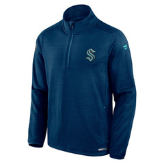 Seattle Kraken Fanatics Authentic Pro Rink Quarter-Zip Top - Deep Sea Blue | US 202684890