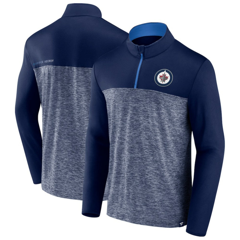 Winnipeg Jets Fanatics Iconic Defender Quarter-Zip Jacket - Navy | US 202684947