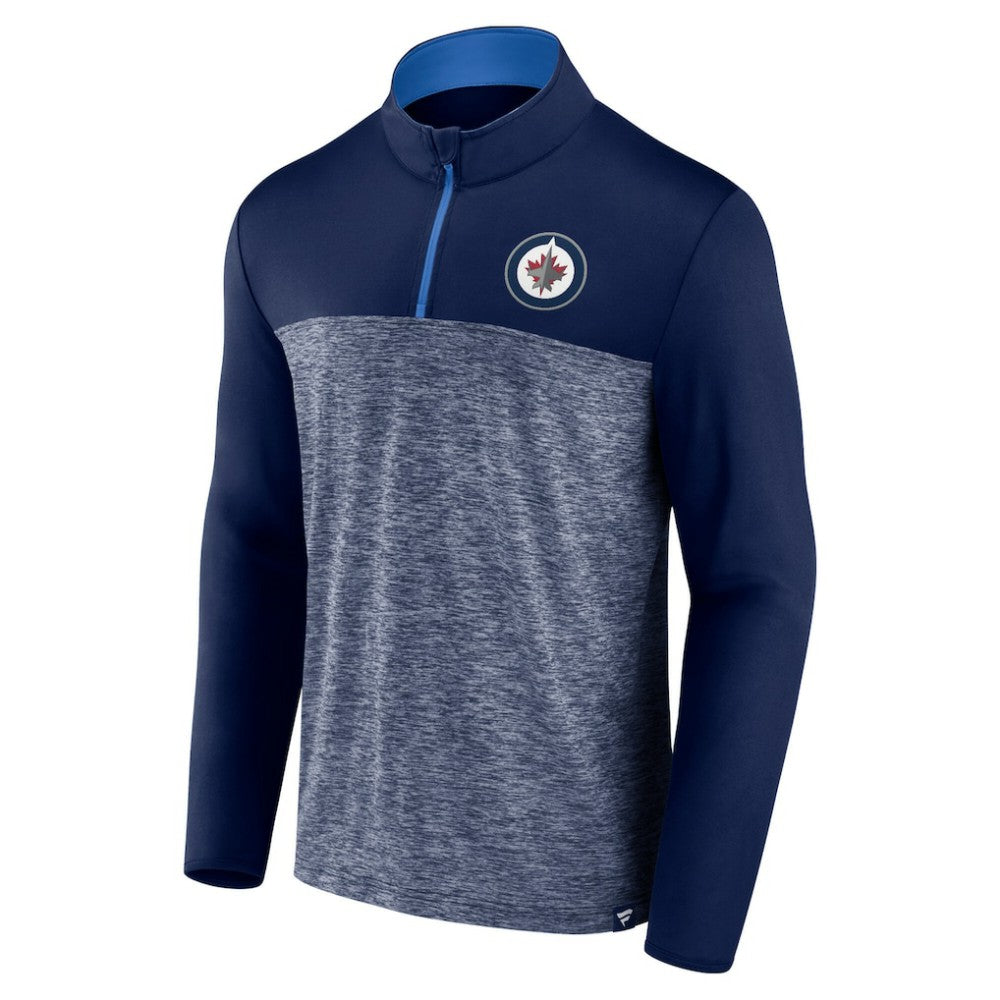 Winnipeg Jets Fanatics Iconic Defender Quarter-Zip Jacket - Navy | US 202684947