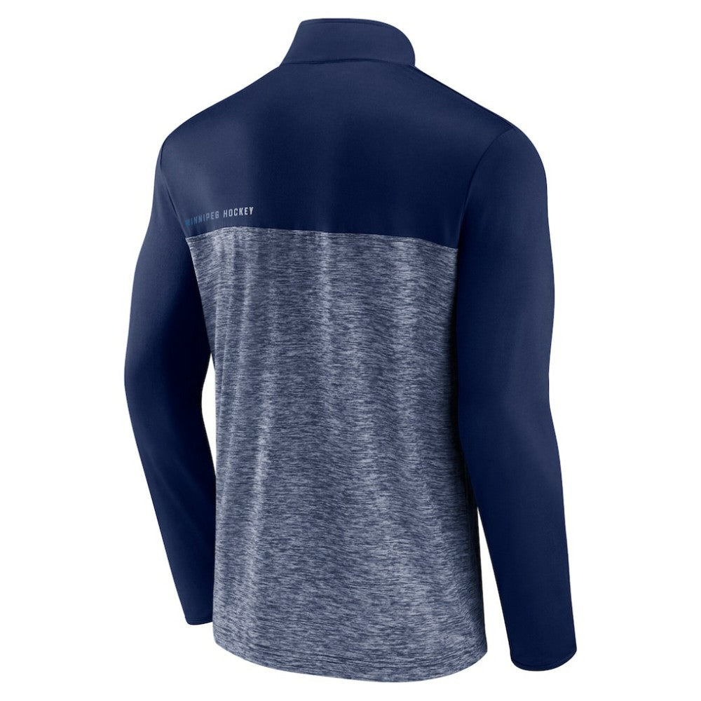 Winnipeg Jets Fanatics Iconic Defender Quarter-Zip Jacket - Navy | US 202684947