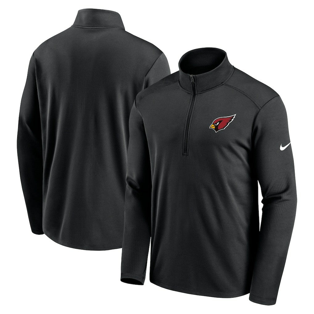Arizona Cardinals Pacer Half-Zip Pullover - Black Pullover