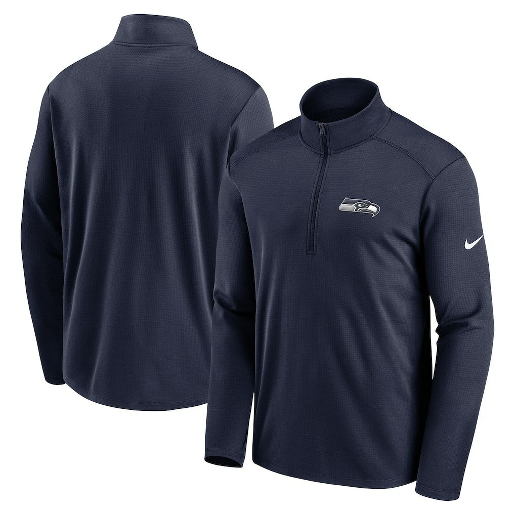Seattle Seahawks Pacer Half-Zip Pullover - College Navy Pullover
