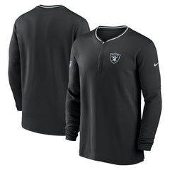 Las Vegas Raiders Coach Half-Zip Sweatshirt - Black Sweatshirts