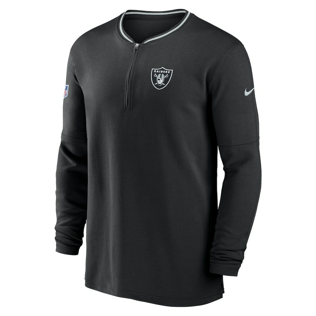 Las Vegas Raiders Coach Half-Zip Sweatshirt - Black Sweatshirts
