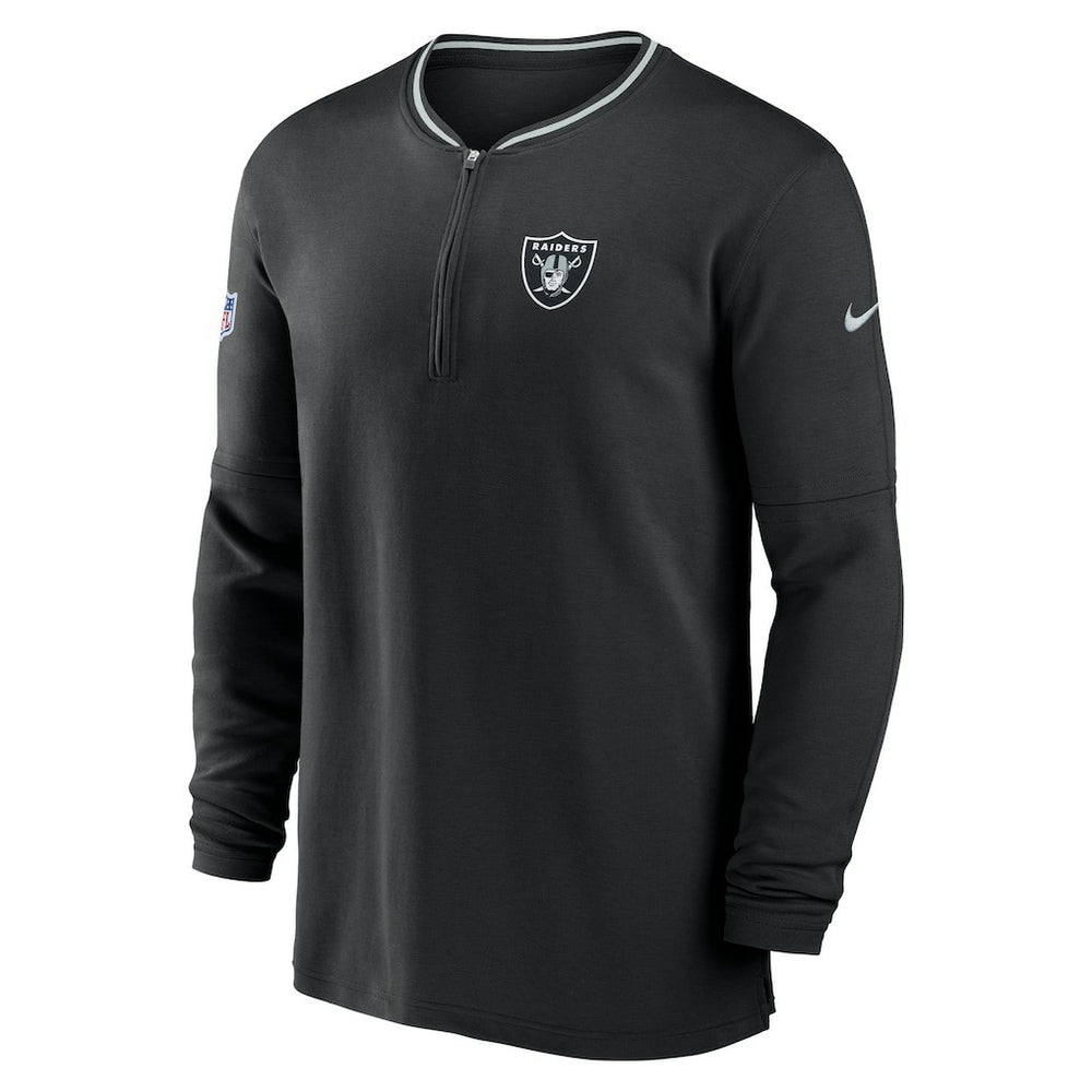 Las Vegas Raiders Coach Half-Zip Sweatshirt - Black Sweatshirts