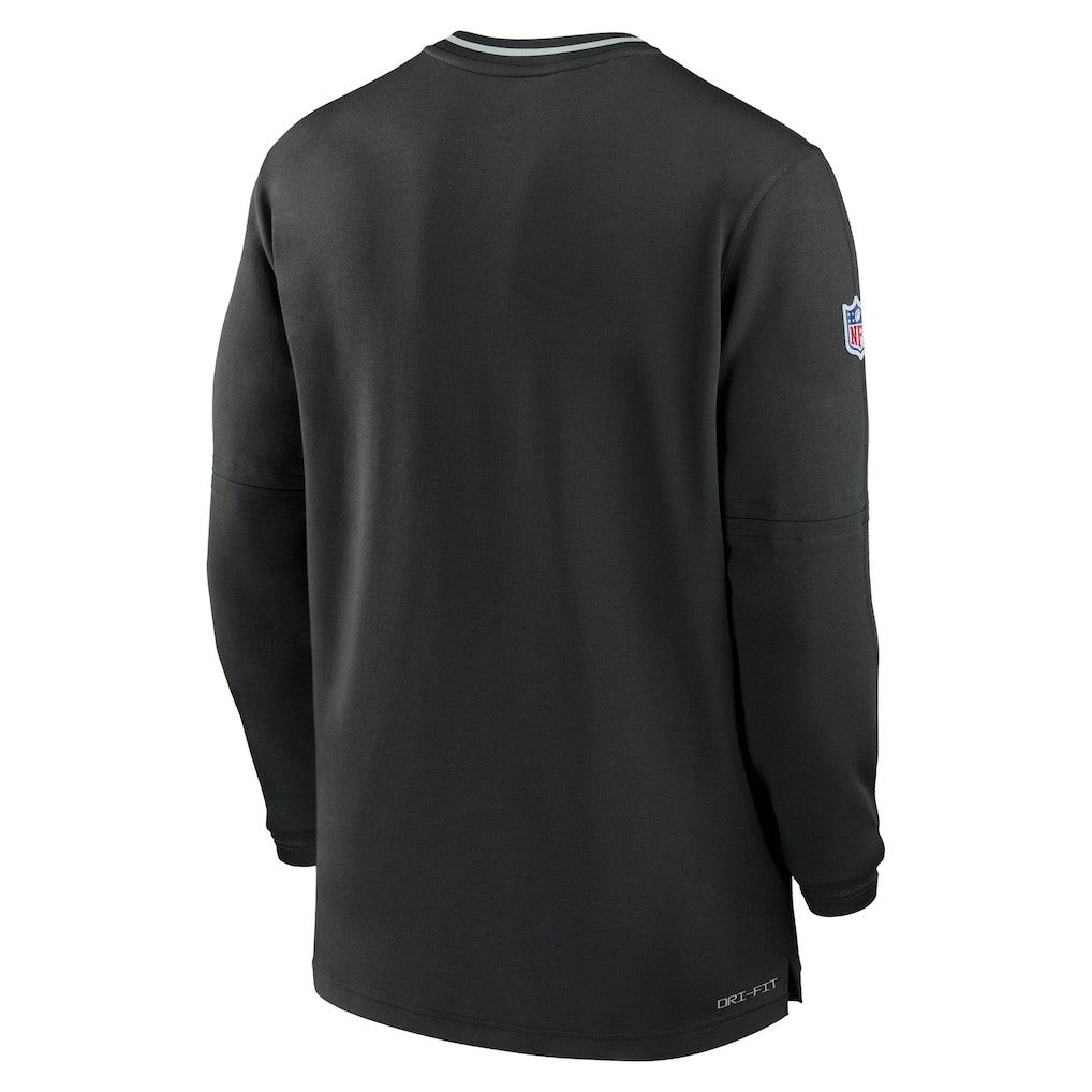 Las Vegas Raiders Coach Half-Zip Sweatshirt - Black Sweatshirts