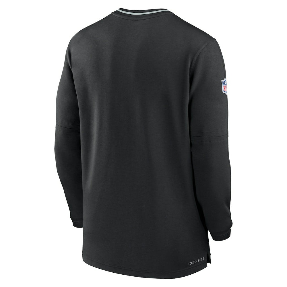 Las Vegas Raiders Coach Half-Zip Sweatshirt - Black Sweatshirts