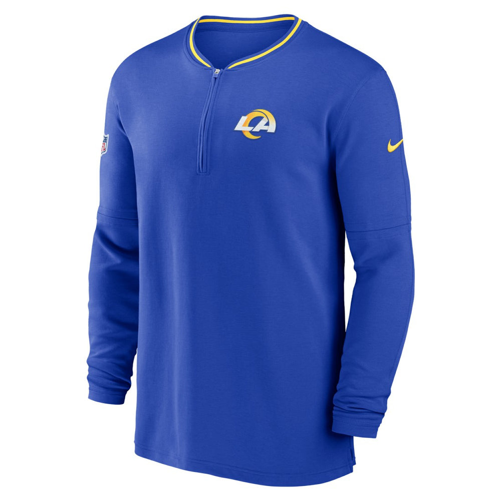 Los Angeles Rams Coach Half-Zip Sweatshirt - Royal Sweatshirts