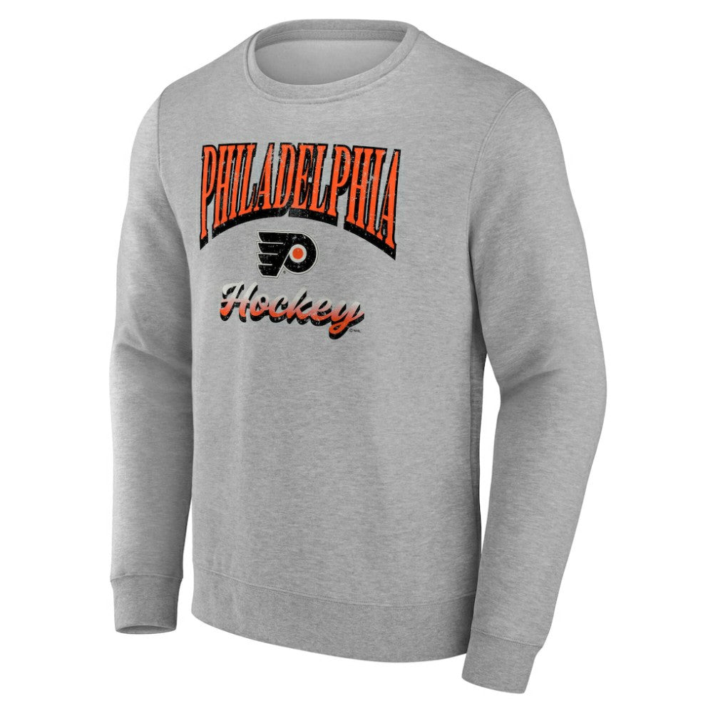 Philadelphia Flyers Fanatics Light the Candle Fleece Pullover Sweatshirt - Gray | US 202685652