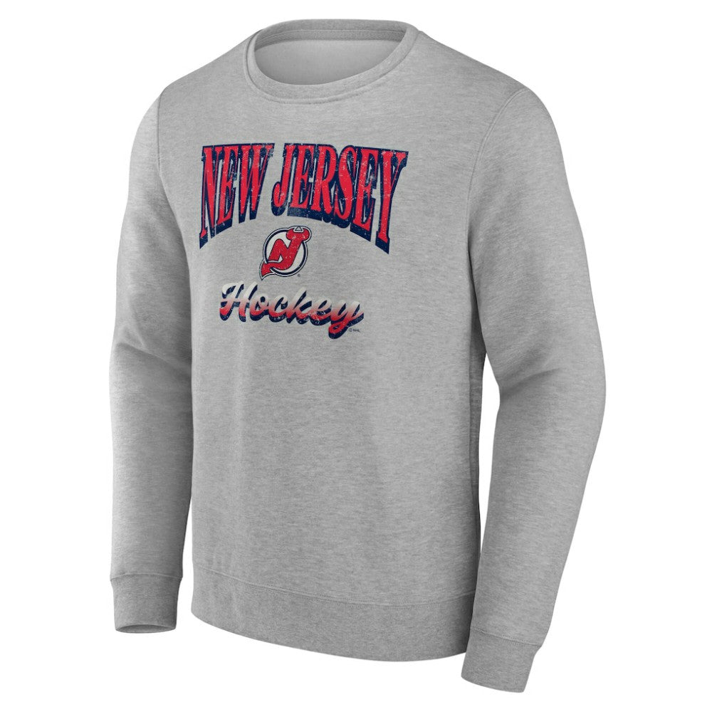 New Jersey Devils Fanatics Light the Candle Fleece Pullover Sweatshirt - Gray | US 202685655