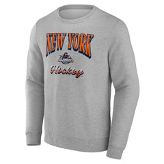 New York Islanders Fanatics Light the Candle Fleece Pullover Sweatshirt - Gray | US 202685656