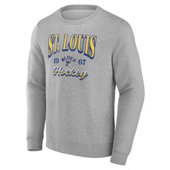 Fanatics St. Louis Blues Gray Nimbus Fleece Pullover Sweatshirt | US 202685659