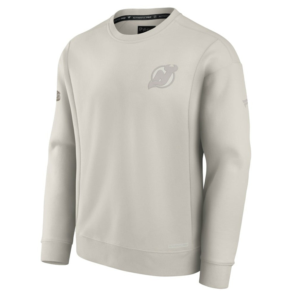 New Jersey Devils Fanatics Authentic Pro Road Fleece Sweatshirt - Gray | US 202685674