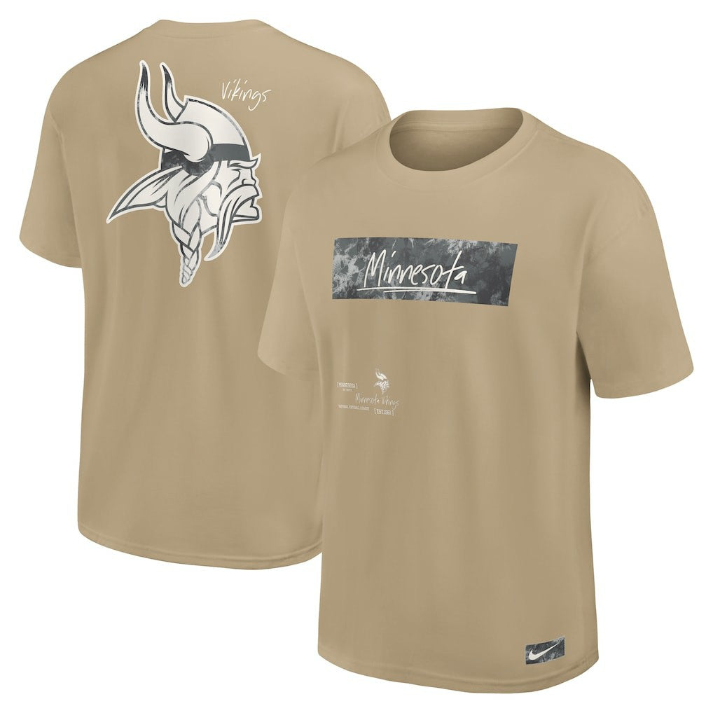 Minnesota Vikings Statement Max90 T-Shirt - Tan T-shirts