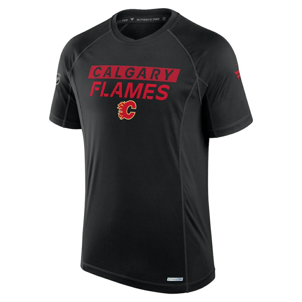 Calgary Flames Fanatics Authentic Pro Rink Tech T-Shirt - Black | US 202687802