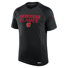 Calgary Flames Fanatics Authentic Pro Rink Tech T-Shirt - Black | US 202687802