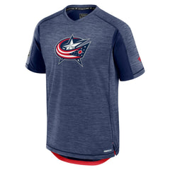 Columbus Blue Jackets Fanatics Authentic Pro Rink Performance T-Shirt - Heather Navy | US 202687822