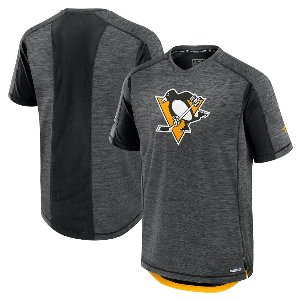Pittsburgh Penguins Fanatics Authentic Pro Rink Performance T-Shirt - Heather Charcoal | US 202687823