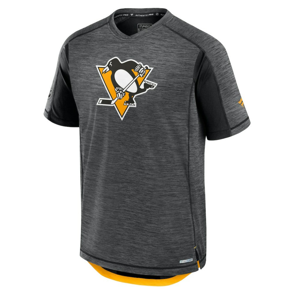 Pittsburgh Penguins Fanatics Authentic Pro Rink Performance T-Shirt - Heather Charcoal | US 202687823