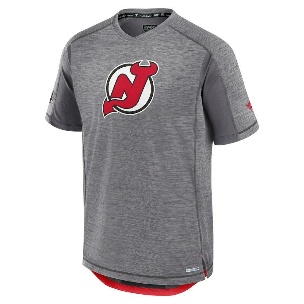 New Jersey Devils Fanatics Authentic Pro Rink Performance T-Shirt - Heather Gray | US 202687830