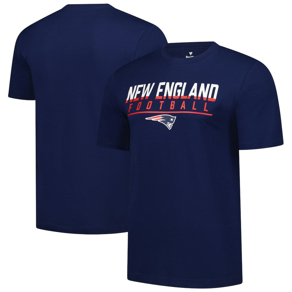 New England Patriots Blocked T-Shirt - Navy T-shirts