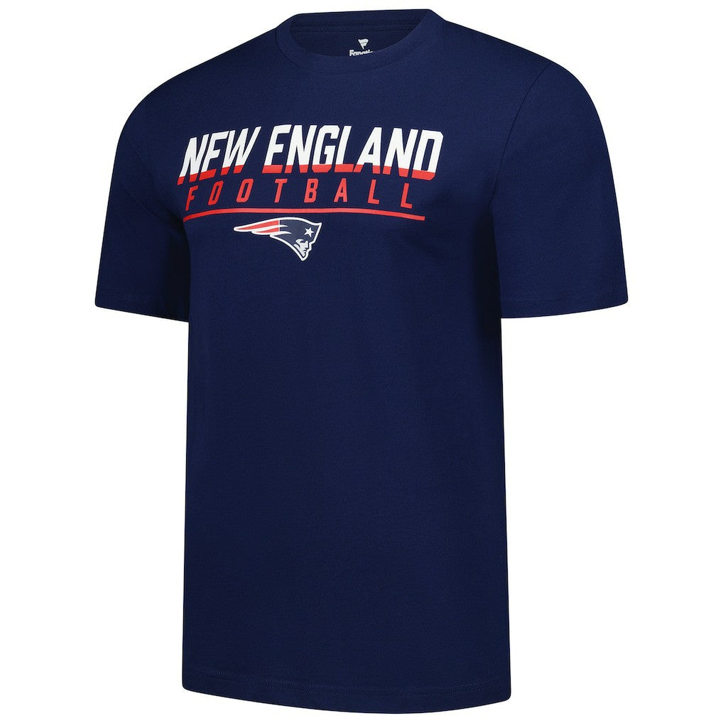 New England Patriots Blocked T-Shirt - Navy T-shirts