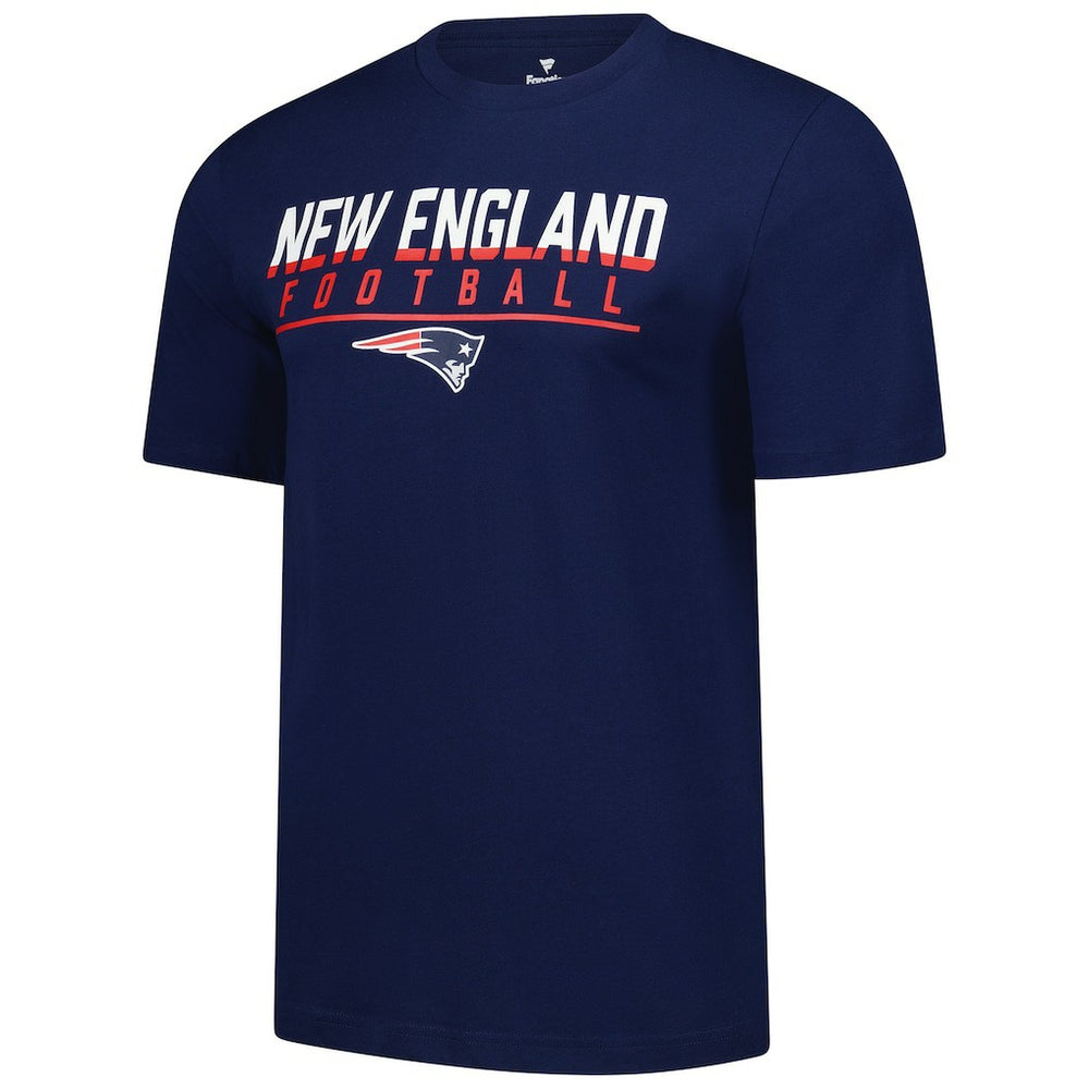 New England Patriots Blocked T-Shirt - Navy T-shirts