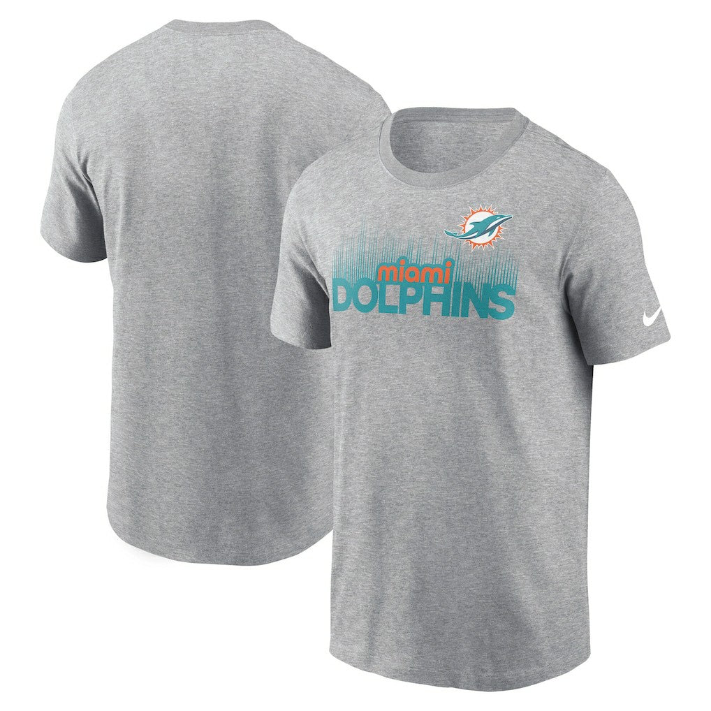 Miami Dolphins Local Essential T-Shirt - Heather Gray T-shirts
