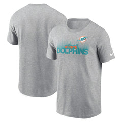 Miami Dolphins Local Essential T-Shirt - Heather Gray T-shirts