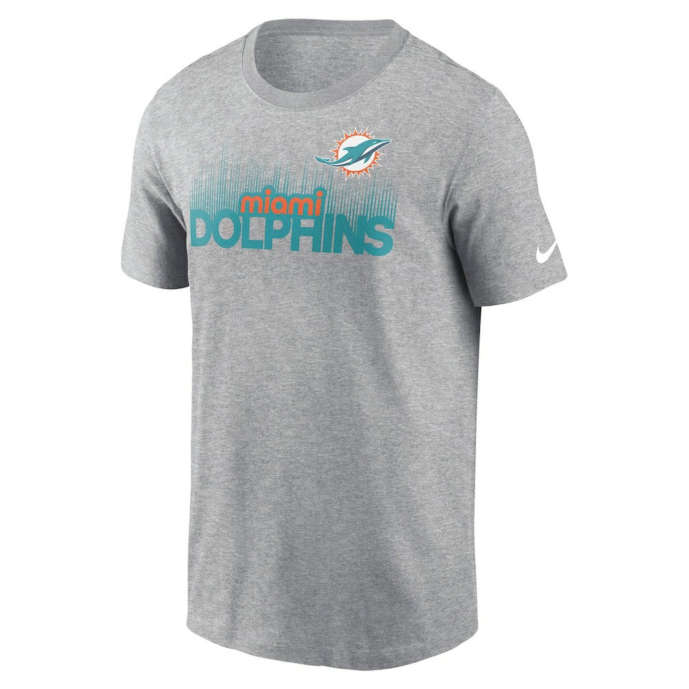Miami Dolphins Local Essential T-Shirt - Heather Gray T-shirts