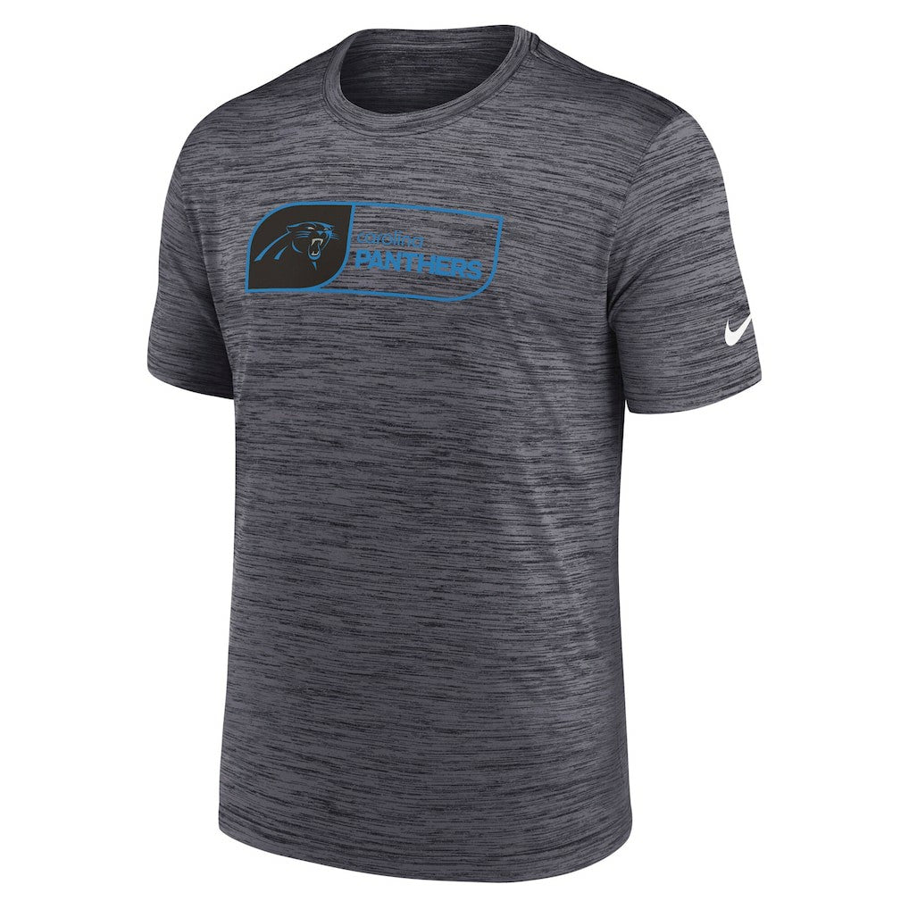Carolina Panthers Velocity Jock Tag Performance T-Shirt - Black T-shirts