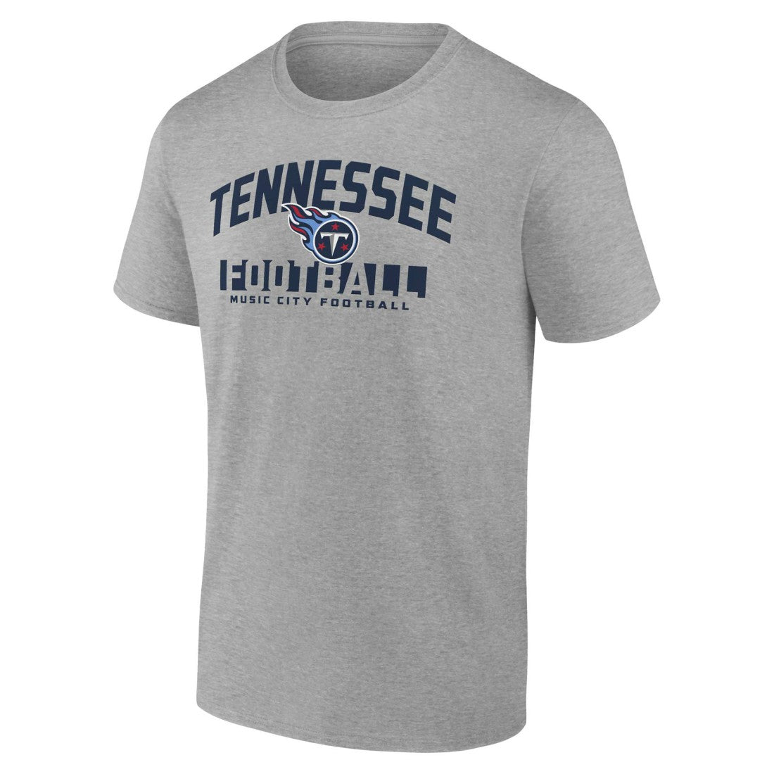 Tennessee Titans Screen Blocking T-Shirt - Heather Gray T-shirts
