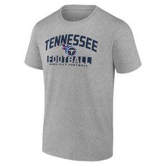Tennessee Titans Screen Blocking T-Shirt - Heather Gray T-shirts