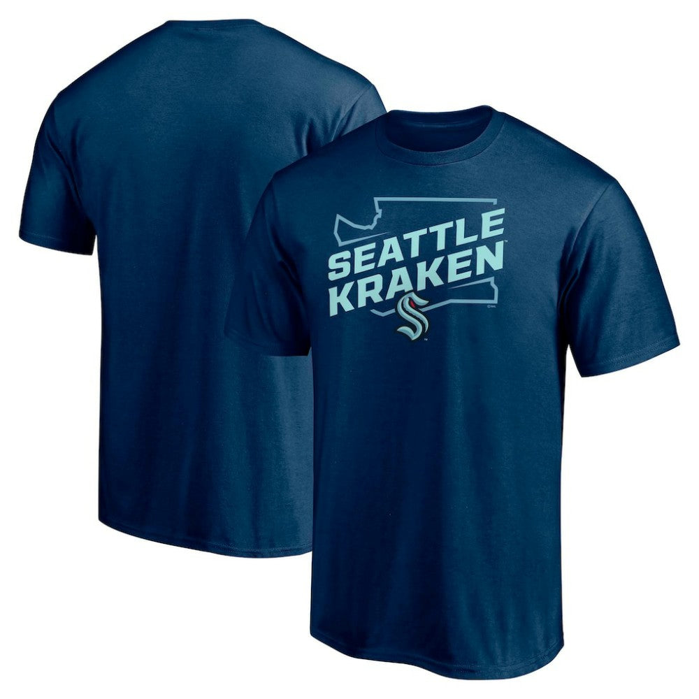 Seattle Kraken Fanatics Block Party Push Ahead T-Shirt - Deep Sea Blue | US 202688316