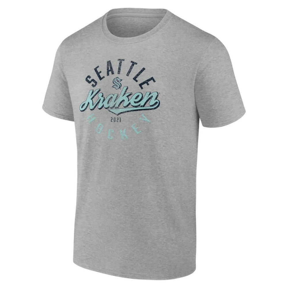 Seattle Kraken Fanatics Emblem T-Shirt - Gray | US 202688331