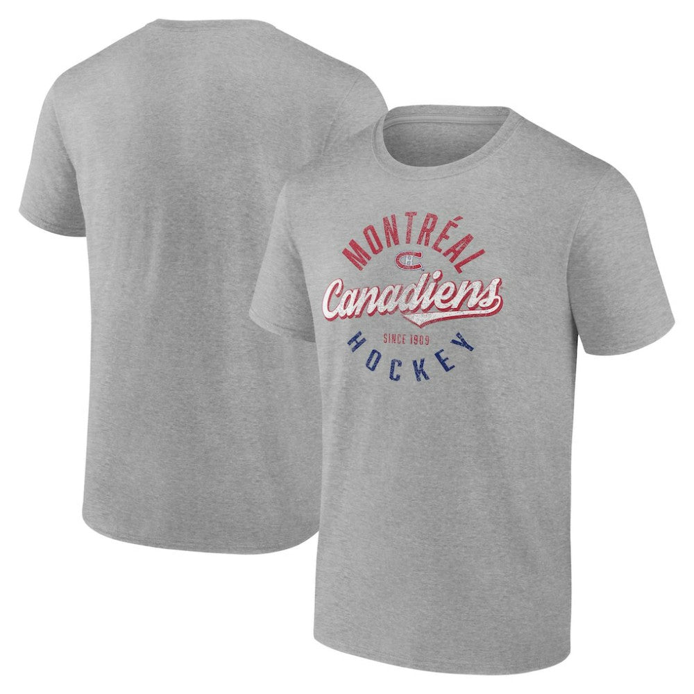 Montreal Canadiens Fanatics Emblem T-Shirt - Gray | US 202688333