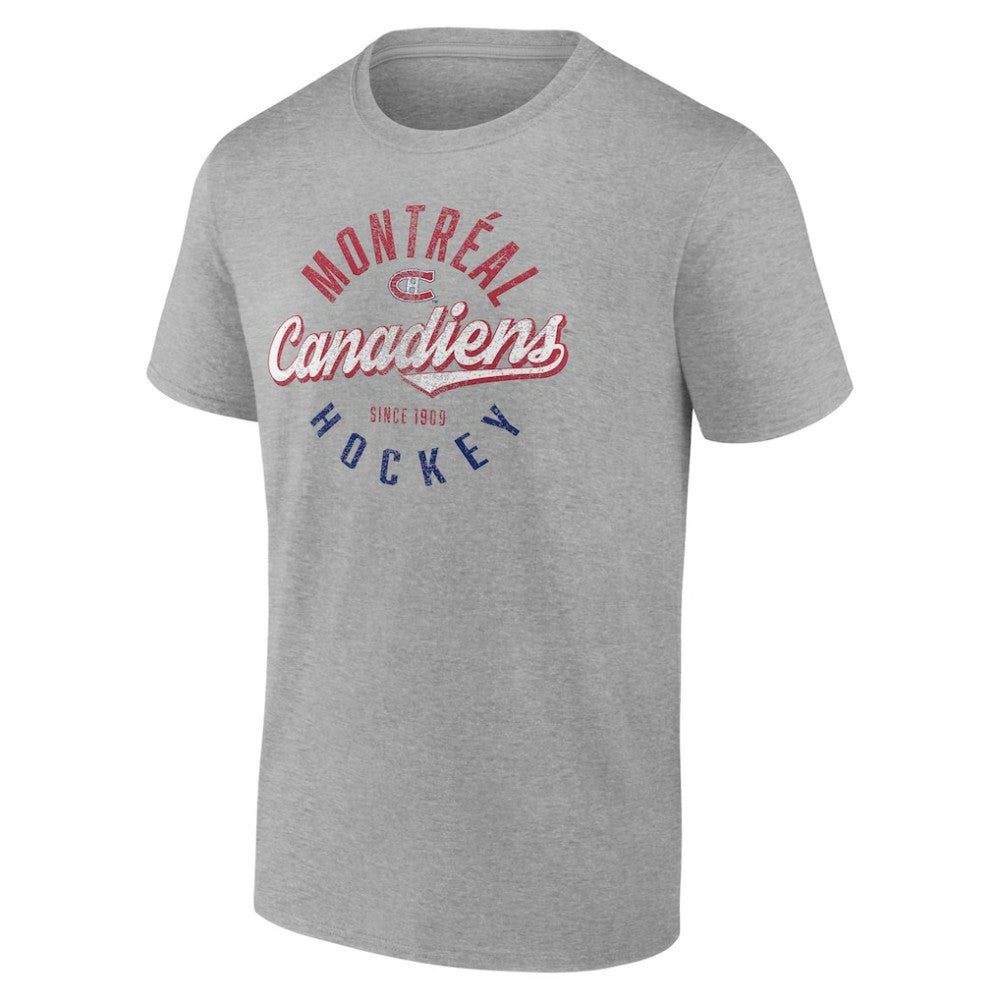 Montreal Canadiens Fanatics Emblem T-Shirt - Gray | US 202688333
