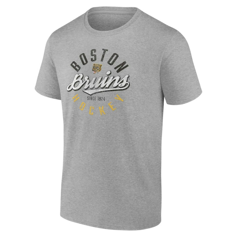 Boston Bruins Fanatics Emblem T-Shirt - Gray | US 202688336