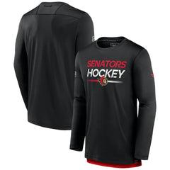 Ottawa Senators Fanatics Authentic Pro Tech Long Sleeve T-Shirt - Black | US 202688397