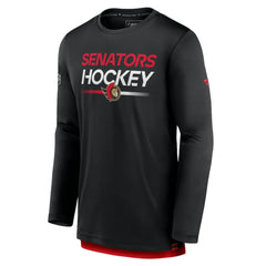 Ottawa Senators Fanatics Authentic Pro Tech Long Sleeve T-Shirt - Black | US 202688397